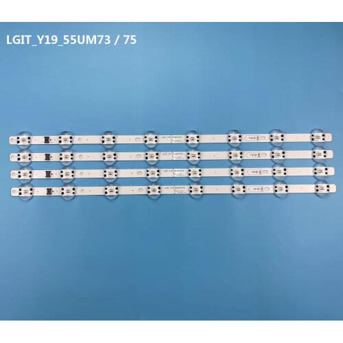 LED Strip(4)for LG LGIT_Y19_55UM73/75 SSC_Y19_TRIDENT_55UM73&75 55UM7660 55UM7450 55UM7400 55UM7300 55UM7650 55UM7470 55UM7520