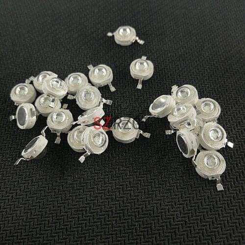 1-10pcs 3W UV Purple LED Ultraviolet Bulbs Lamp Chips 365nm 375nm 380nm 385nm 395nm 400nm 405nm 410nm 420nm 3W High Power Light