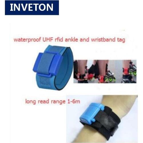 Triathlon 860-960mhz reusable long range 1-6m UHF rfid wristband tag for triathlon marathon race timing chip adjustable size
