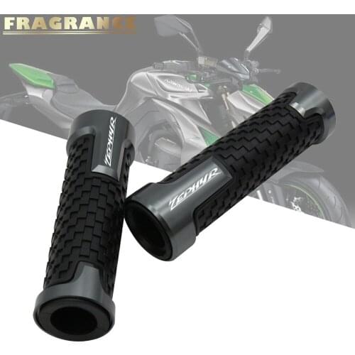 Universal 22mm 7/8'' CNC Aluminum Rubber Motorcycle Anti-Skid Handle Grips grips handlebar for Kawasaki ZR750 ZEPHYR ZX6 ZX9R