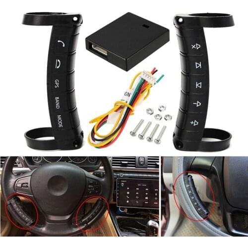 Universal wireless remote control Car steering wheel Control button remote control android car navigation DVD GPS Navigation