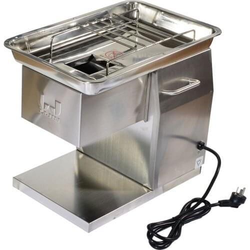 1pc 110V Stainless Steel Meat Slicer Machine/Cutter Desktop Type Meat Cutter Meat Cutting Machine QX