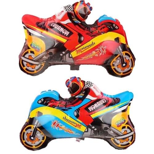 1pc Aluminium Foil Vehicle Series Balloons Happy Birthday Kids Motorcycle Party Decoration Car Baby Gift Tank Train Fire Truck