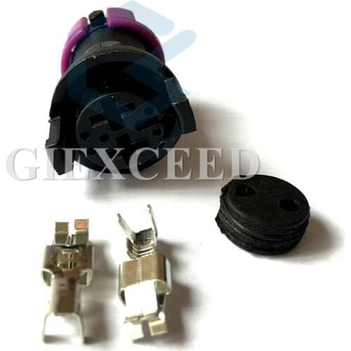 2 Sets 2 Pin Waterproof Female Connector Fog Lamp Socket For Toyota Map Sensor Mazda Rx7