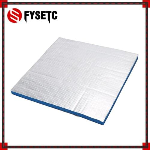 2pcs Heating Large Bed Sticker Heat Insulation Cotton Blue 220*220*10mm For Wanhao i3 Anet A8 A2 Tronxy X2 3D Printer Parts
