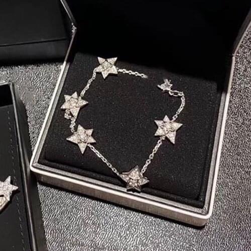 Meteor star Popular brand wave Bracelet high quality zircon inlaid gold luxury bracelet fashion for women Bracelet