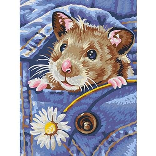 DIY 5D diamond painting painting hamster full circle/full square rhinestone kit cross stitch mosaic home decoration handmade