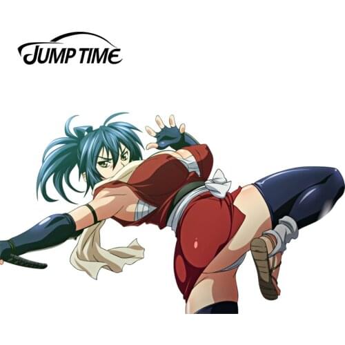 JumpTime 13cm x 7.6cm Anime Manyuu Hikenchou Sexy Girl Manyuu Chifusa Beautiful Graphic Stickers Vinyl Car Window Bumper Decal