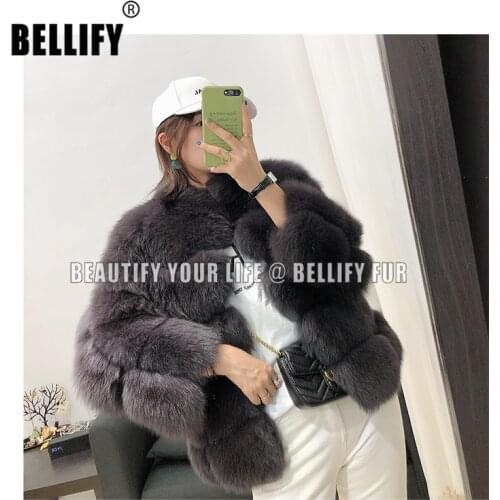 Thickening Warm ladies Natural fox fur coats and jackets brand oversized women genuine fox fur jackets