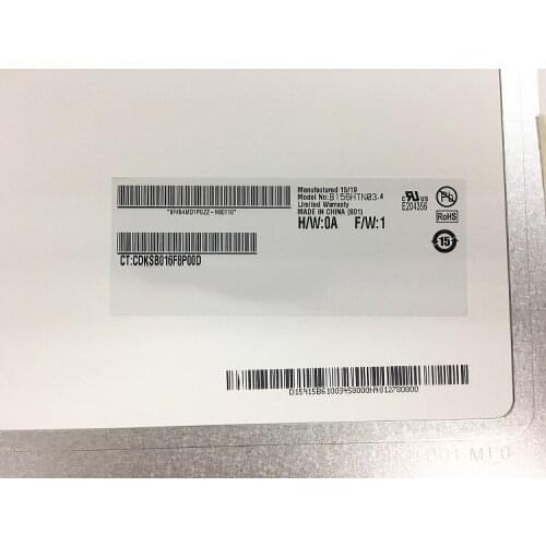 Matrix for Laptop 15.6" LED Display LCD Screen B156HTN03.4 Matte FHD 1920X1080 30Pin Replacement