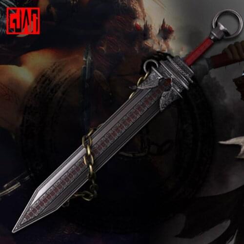 Alloy Sword Weapon Model Game Props Juque Wins Seven Weapons Shark Teeth Momei Knife Buckle Alloy Batch
