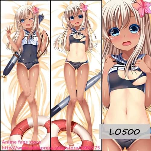 150cm Cute Anime Pillowcase Kantai collection LO500 Hugging Body Pillow Case Cover Bedding