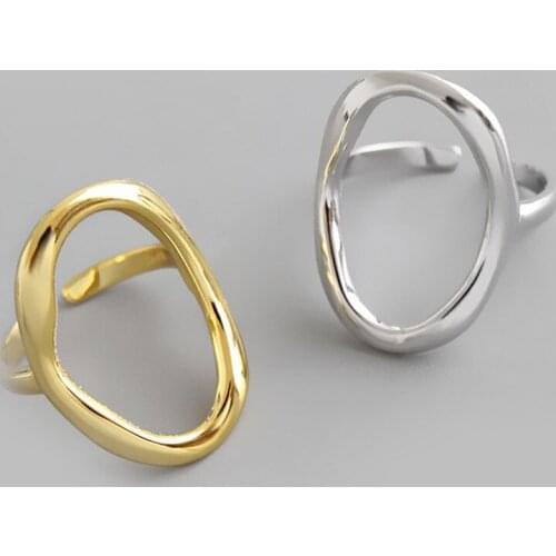 Romantic Charming Open Irregular Circle Ring for Women Vintage Boho Knuckle Party Rings Gothic Punk Jewelry Gifts for Girls 2021