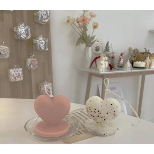 3D Heart Shaped Silicone Cake Mold Candle Soap Aromatherapy Making Handmade Wax Molds Clay Craft Mold Tools Cake Decor