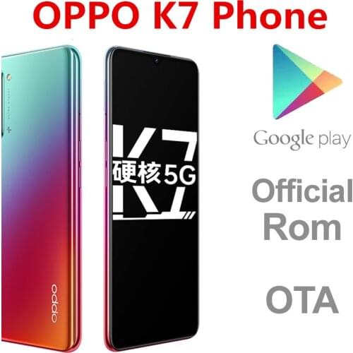 DHL Fast Delivery Oppo K7 5G Smart Phone Snapdragon 765G Screen Fingerprint Face ID 8GB RAM 256GB ROM Android 10.0 6.4" OLED