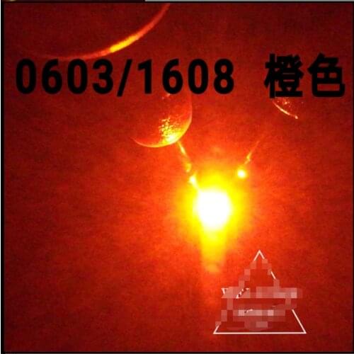 SMD LED 0603 bright orange orange light orange light LED 0603 Orange Highlight LED Lamp Bead 0603 Orange Lamp SMD LED Light Emit