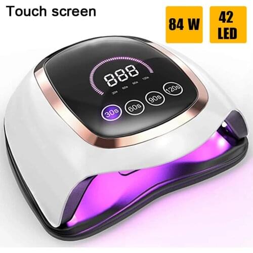 84W UV LED Nail Lamp Touch Screen Nail Dryer For All Gel Nail Polish With LCD Display Professional Curing Light For Manicure