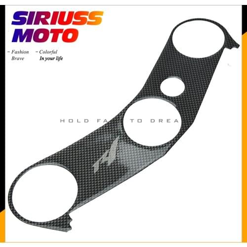 Carbon Fiber Pattern Top Triple Clamp Yoke Motorcycle R1 Sticker case for YAMAHA YZF1000 R1 2004 2005 2006