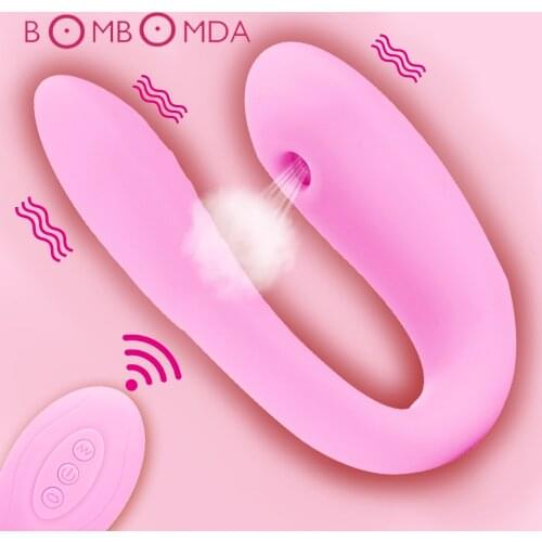 Vagina Sucking Vibrator For Couple U G spot Stimulator Vibrators Oral Sex Adult Vibrator Sex Toys For Women Masturbator Sex Shop