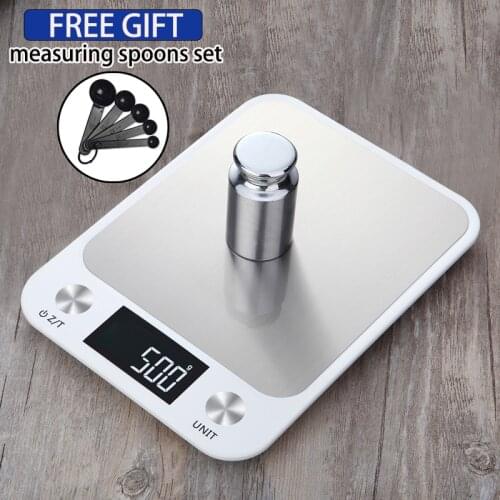 10kg/1g Kitchen Scale Tool Baking Scale Multifunctional Kitchen Scale Stainless Steel LCD Display Weighing Kitchen Accessories