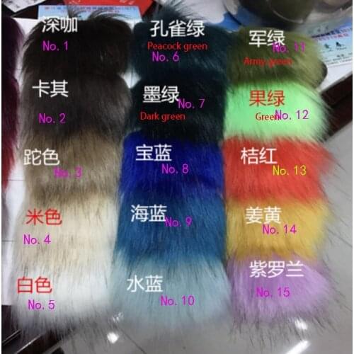 High-grade Dye tip faux fox fur,felt cloth plush fabric,180cm*45cm(half yard)/pcs