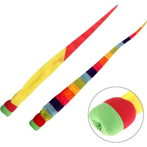1pc Rainbow Ball Hand Throw Ribbon Sandbags Sensory Play Outdoor Toys Sport Games For Kids Children