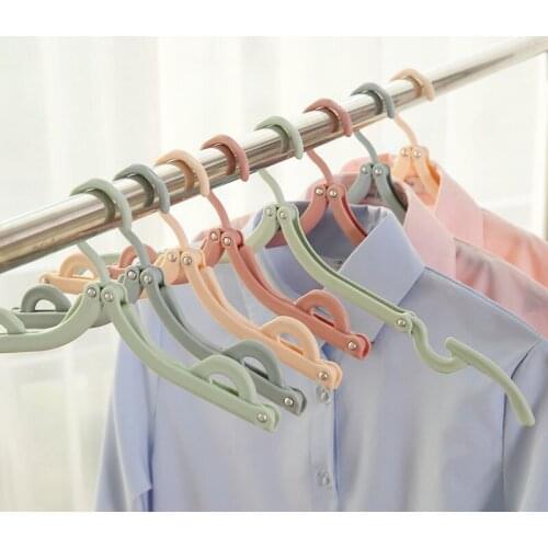 1pcs T-shaped Stacking Clothes Hanger Outdoor Non-slip Clothes Hanger for Business Trips Plastic Clothes Hanger Clothes Hanger