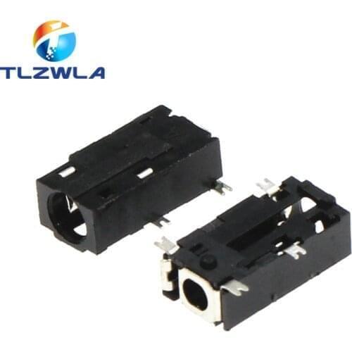 100Pcs 3.5mm Headphone Socket PJ-381 Audio Socket SMD Headphone jack Audio Connector