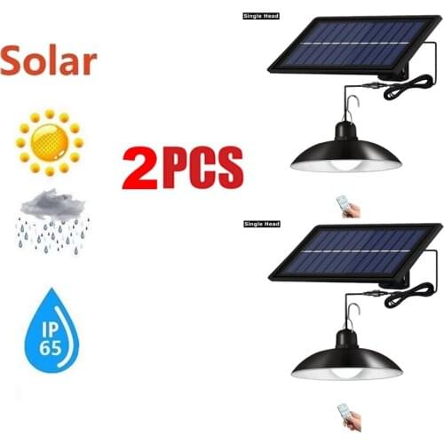 2pcs Retro Lampshade Solar Pendant Chandelier solar Light Outdoor Garden Light Pathway White Wall Lamp Waterproof Security Light