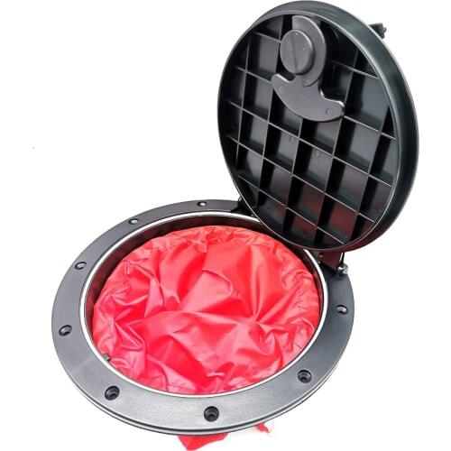 8" Round Hatch Cover Deck Plate with Screws Storage Bag for Kayak Canoe