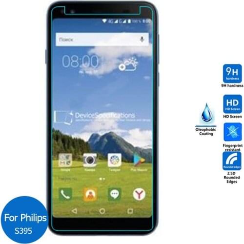 9H Explosion-proof Protective Film on S395 Screen Protector Tempered Glass for Philips S395 Smartphone Glass Front Film