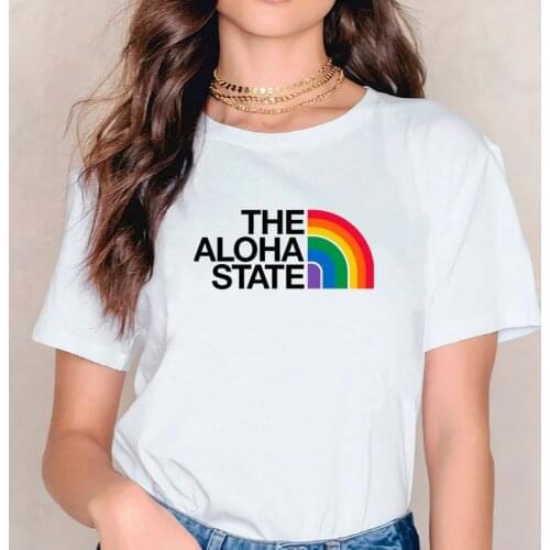 The Aloha State Tote Bags Reusable Fashion The Aloha State Custom Logo Shopping Bags Cute Print Eco Friendly