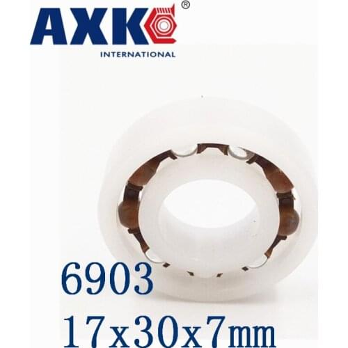 Axk 6903 Pom (10pcs) Plastic Ball Bearings 17x30x7mm Glass Balls 17mm/30mm/7mm 61903pom
