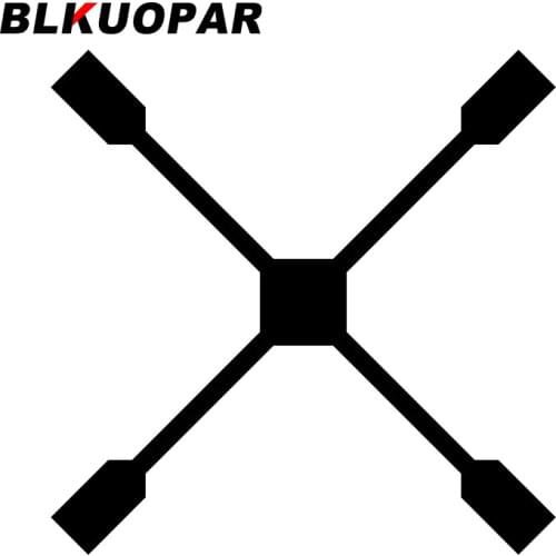 BLKUOPAR for Tire Iron Cross Car Stickers Waterproof Cartoon Decals Scratch-Proof Personality Windshield Refrigerator Decor
