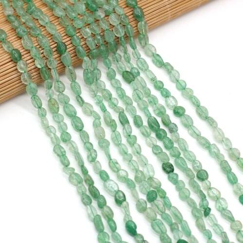 Natural Stone Beads Irregular Shaped Green strawberry Loose Spacer Beaded For Jewelry Making DIY Bracelet Necklace Accessories