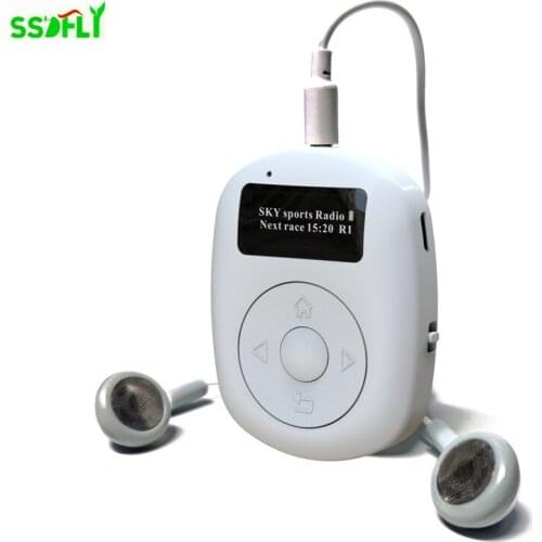 DAB/DAB+/FM Radio With Bluetooth And White Noise, 1 Inch OLED Screen,Rechargeable Battery With Buckle