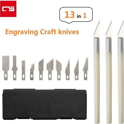 Engraving Craft Knife Kit Steel Cutter Blades for Paper Plastic Cut Mobile Phone Laptop DIY Repair Hand Tools Carving Knife