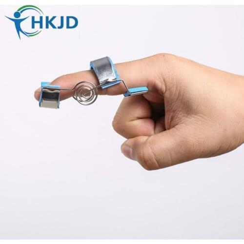 HKJD Blue Spring Coil Finger Splint TrainersFlexion Extension Rehabilitation Stroke HRL Brace Supports HK-C023