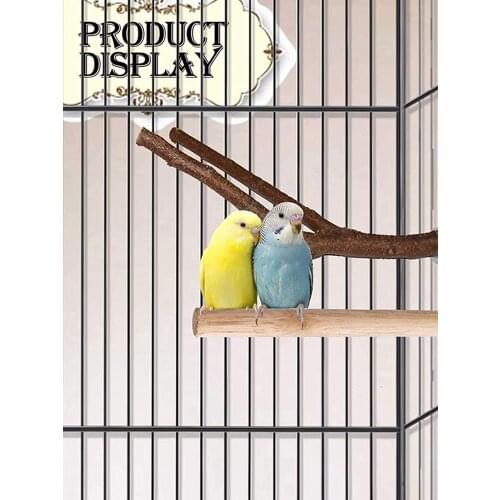 Parrot Climbing Ladder Swing Toy Natural Wood Bird Perches Peach Wood Climbing Stands Cage Accessories Stand Rope Perch