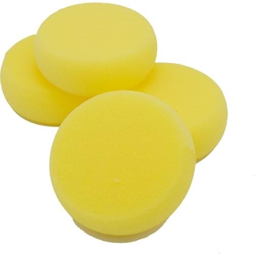 Round Synthetic Watercolor Artist Sponges for Painting Crafts Pottery (Yellow) paint round sponge tool potters sponges 1 pcs