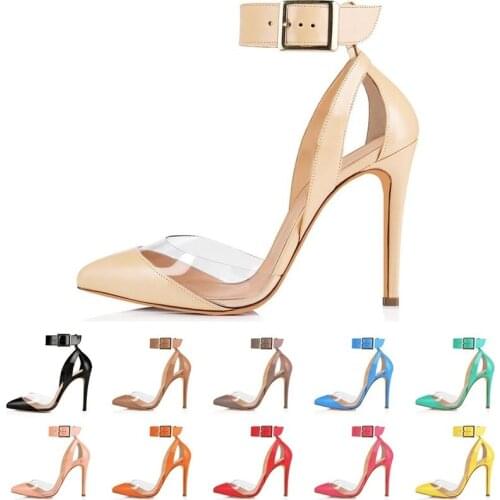 Fashion Women Stilettos High Heels Ankle Strap Sexy Sandals Summer Party Shoes Wedding Woman Shoes Dress
