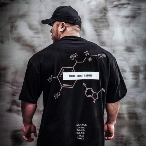 Men Tshirt Loose Fashion Graphic Tees Men Half Sleeve Plus Size Workout Street Wear Casual T Shirt for Male