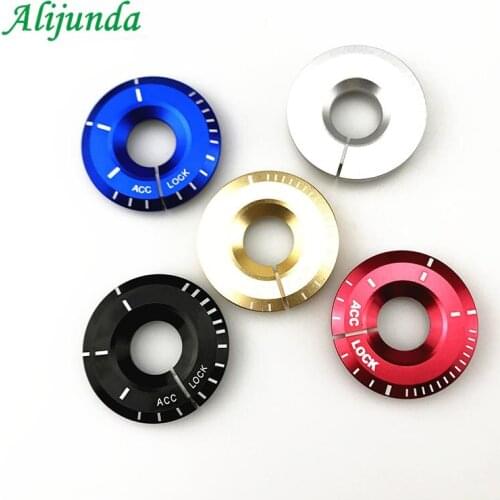 Circle Ignition Key Chain Decoration Sticker Switch Cover for Audi A1 A3 A4 A6 TT for Volkswagen VW Golf 6 MK6 Bora Jetta Mens