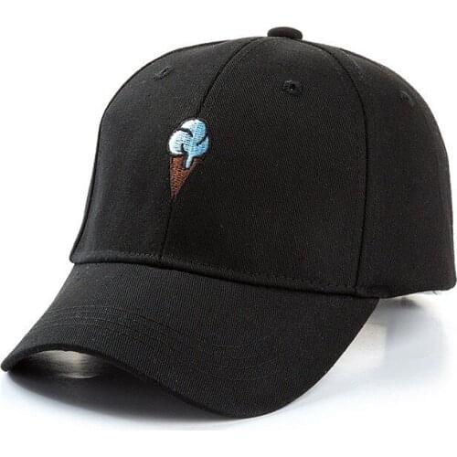 VORON 2021 New Cotton Hat Ice Cream Embroidered Baseball Cap for Men and Women Sun Hat Snapback Caps Cotton Canvas Dad Hats