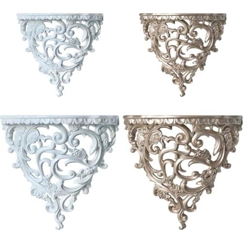 European Style Resin Floating Shelf Display Organizer Kitchen Bedroom Office