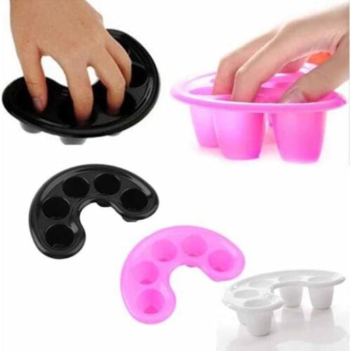 1Pc Black/Pink Hand Wash Remover Soak Bowl DIY Salon Nail Spa Bath Nail Art Treatment Remove Manicure Tools