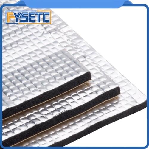 1pcs Heat Insulation Cotton 400*400*10mm Foil Self-adhesive Insulation Cotton 10mm thickness 3D Printer Heating Bed Sticker