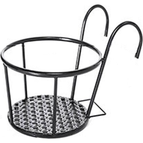 Outdoor Plant Stand Hanging Flower Pot Thickened Iron Wire Holder for Garden Corner Balcony Living Room Bedroom
