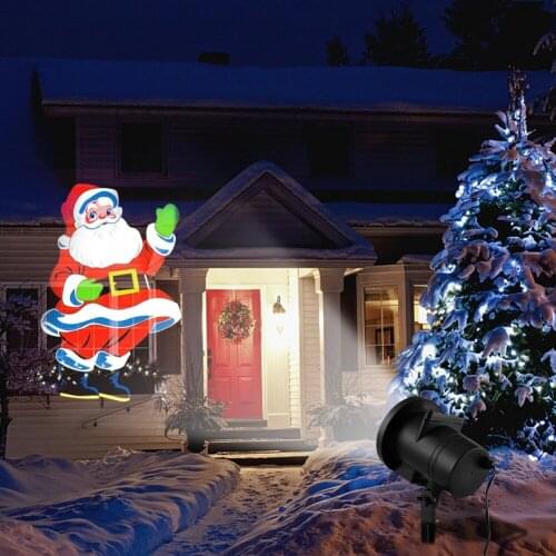 4 Pattern Lamp Plug-in Card Pattern Outdoors Lamp Led Christmas Lawn Lamp Christmas New Year Decorations For Home Outdoor