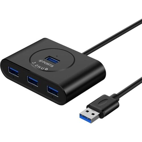 50cm High Speed 4 Ports USB 3.0 HUB With Power Supply USB3.0 Splitter OTG Adapter for iMac Laptop Desktop Computer Accessories